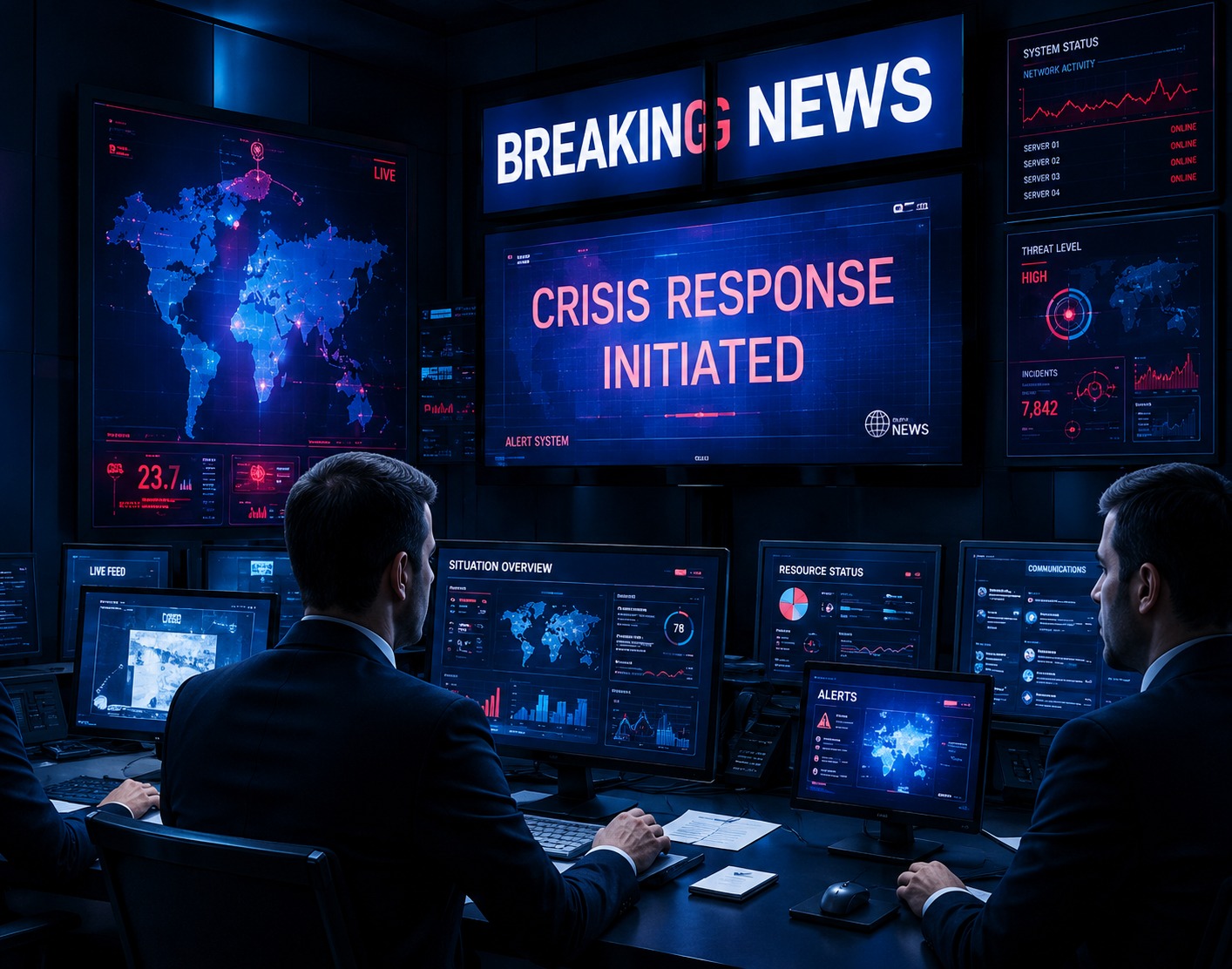 Crisis Management Control Room Operational Center Display
